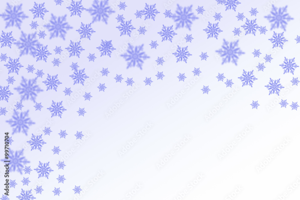 White and blue Christmas background copy space 