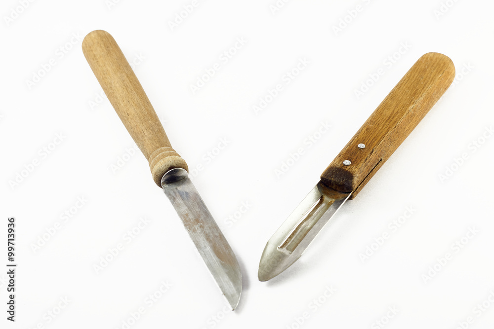 Kitchen knife and peeler Kitchen knife and peeler