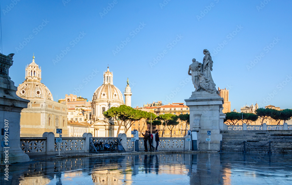 Place du Monument Victor Emmanuel II à Rome