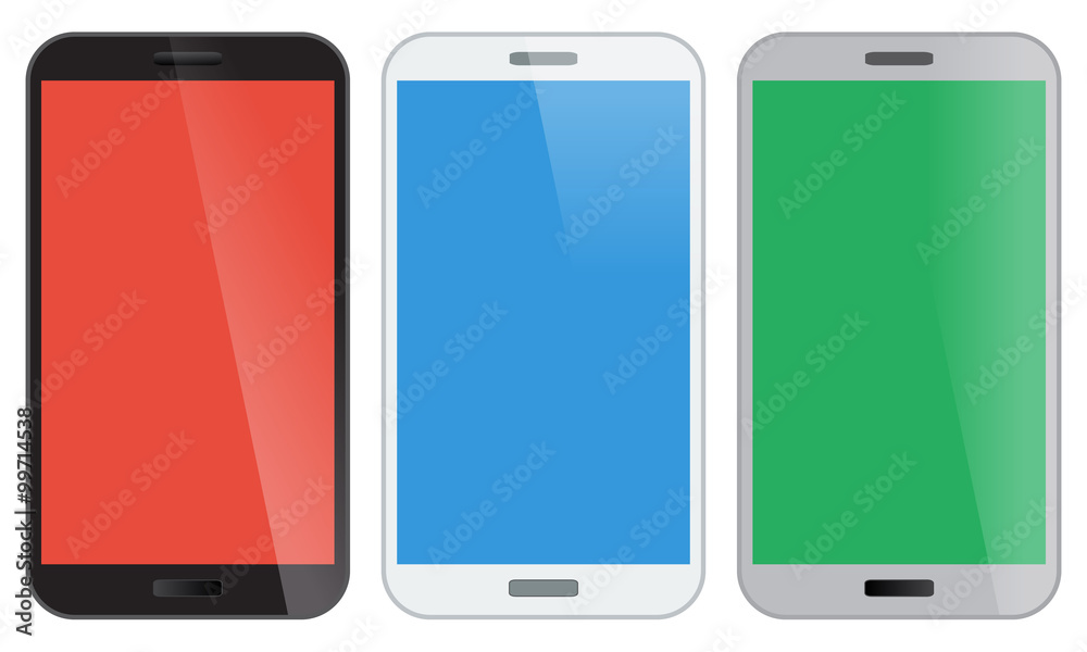 Smartphone, mobile phone isolated, realistic vector illustration. Smartphone, mobile phone isolated, realistic vector illustration.