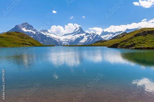 Stunning view of Bachalpsee and the alps © Peter Stein