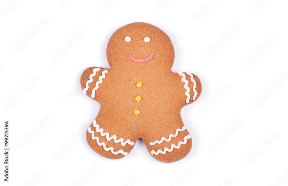 Gingerbread man isolated