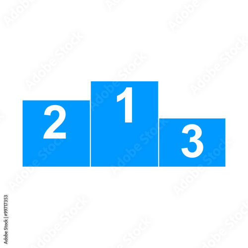 Pedestal. Flat design style eps 10