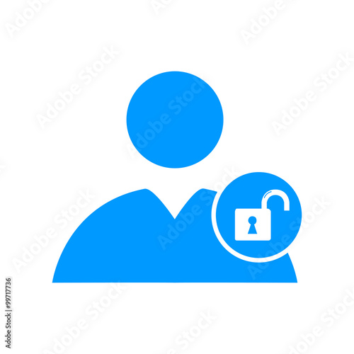 User icon, lock icon