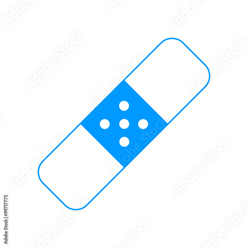 Plaster icon. Flat design style.