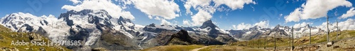 Panorama View of Pennine Alps