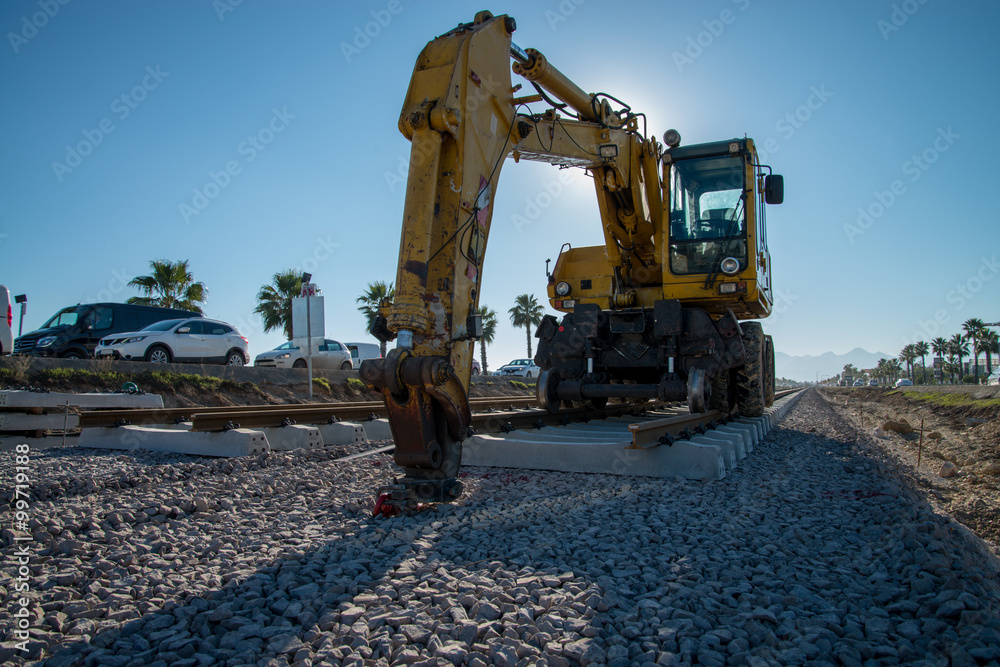 Obraz premium Demiryolu Yapımı