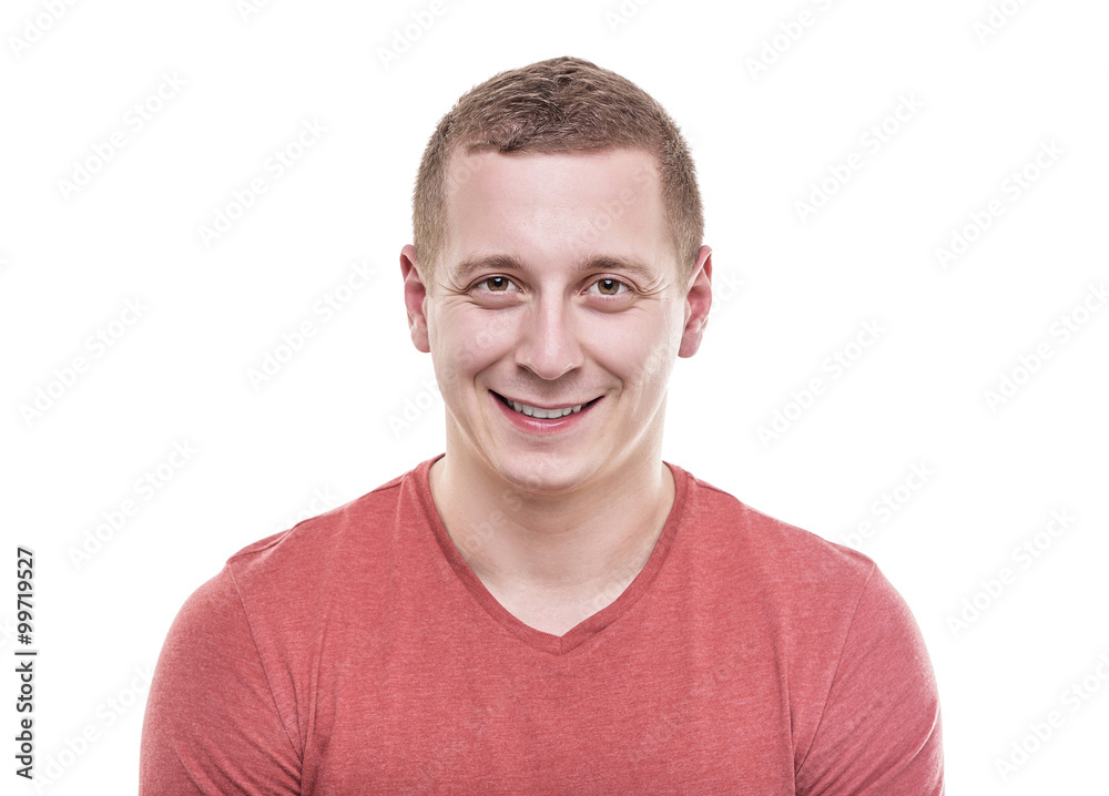 Man is looking straight and smiling. Man is looking straight and smiling.