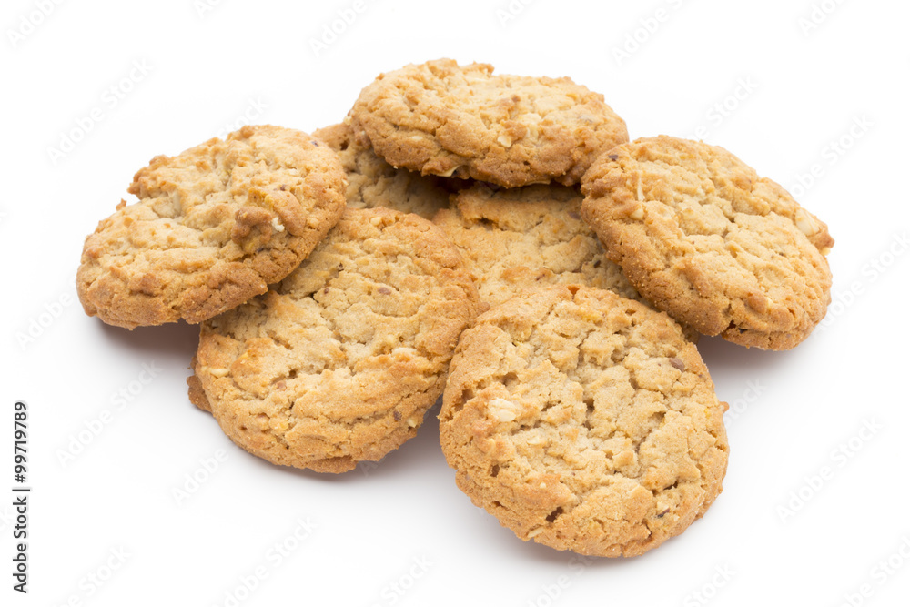 Cookies on the isolated background. Cookies on the isolated background.