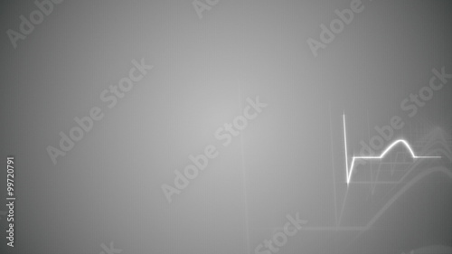 Wallpaper Mural Abstract Heart Beat Cardiogram on Gray Background. Animated Seamless Looping Motion Design. Torontodigital.ca