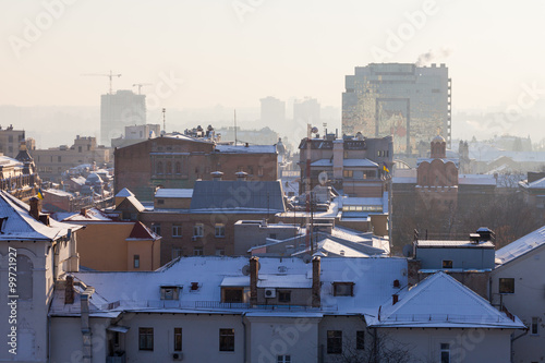 Housing estate. Kiev, Ukraine. Kyiv, Ukraine