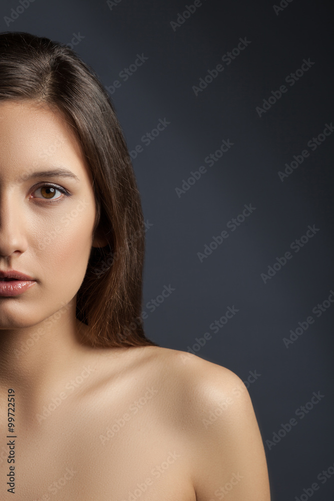 Attractive brunette girl is expressing her sexuality Attractive brunette girl is expressing her sexuality