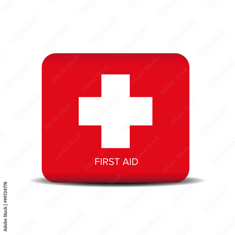 First aid icon vector button First aid icon vector button