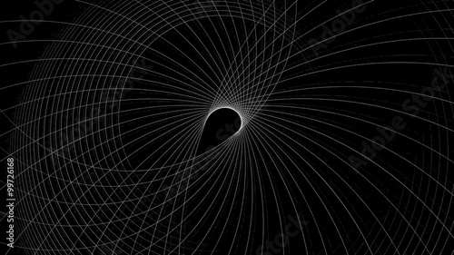 Spiral Slow flowing black and white particle vector abstract background Computer Designed Animation - uhd ultra hd 4k 4096 quad.