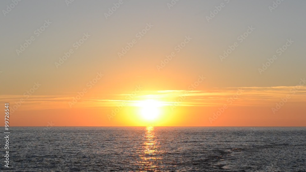 Sunset over the Atlantic Ocean. Chipiona, the city in Andalusia, Spain. Sunset over the Atlantic Ocean. Chipiona, the city in Andalusia, Spain.