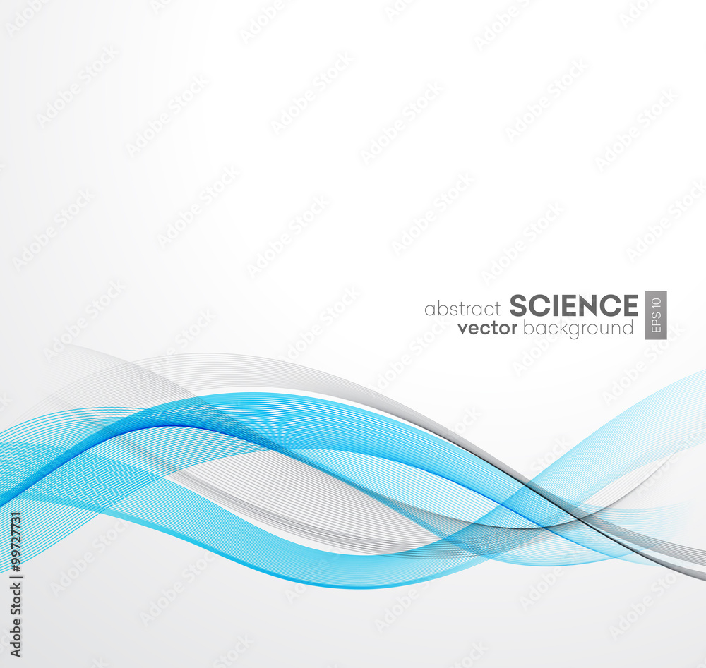 Obraz premium Abstract vector background, futuristic wavy 