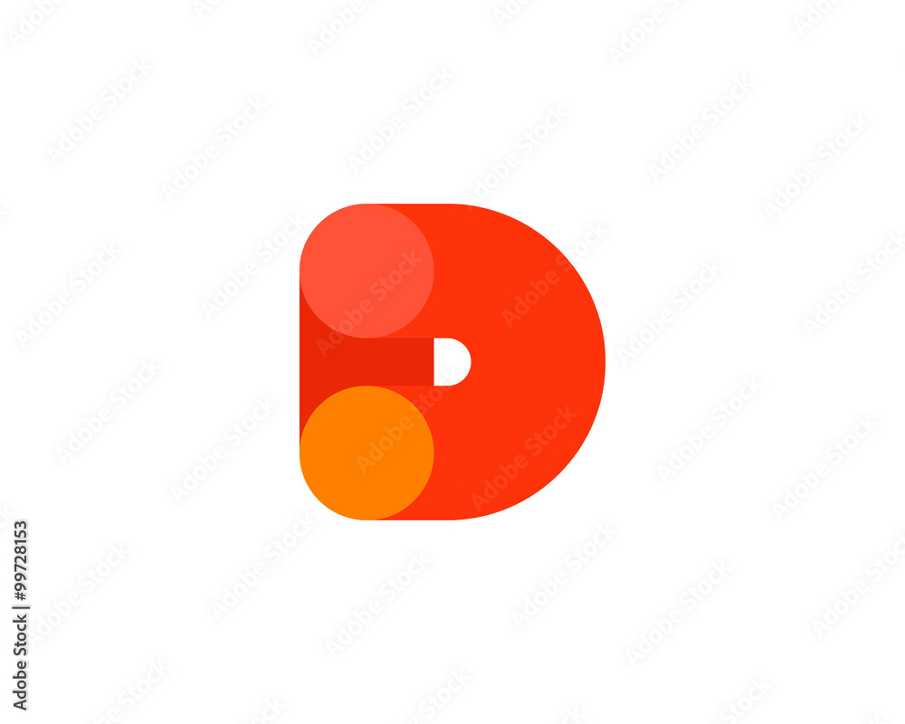 Abstract letter D logo design template. Colorful modern creative sign. Universal vector icon. Fresh tube sector logotype symbol Abstract letter D logo design template. Colorful modern creative sign. Universal vector icon. Fresh tube sector logotype symbol