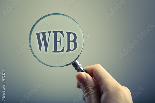 Magnifying Glass With Text WEB