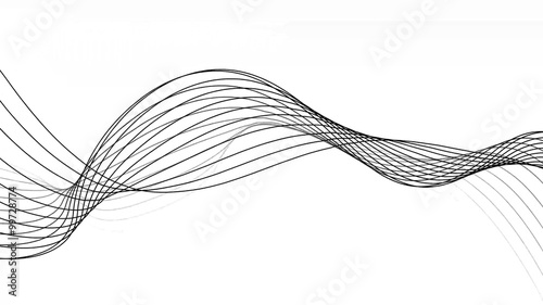 Spiral Slow flowing black and white particle vector abstract background Computer Designed Animation - uhd ultra hd 4k 4096 quad.