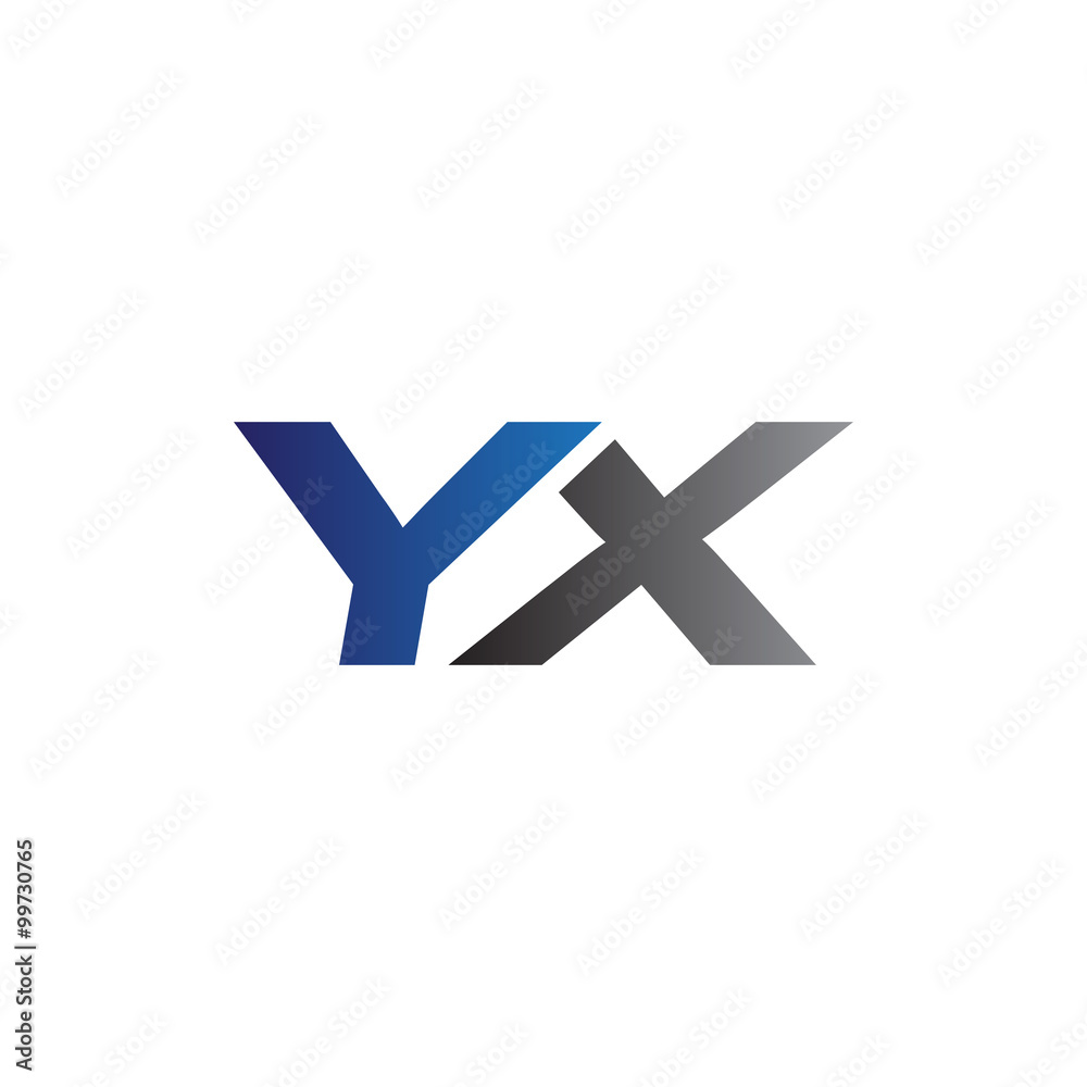 Simple Modern letters Initial Logo yx Simple Modern letters Initial Logo yx