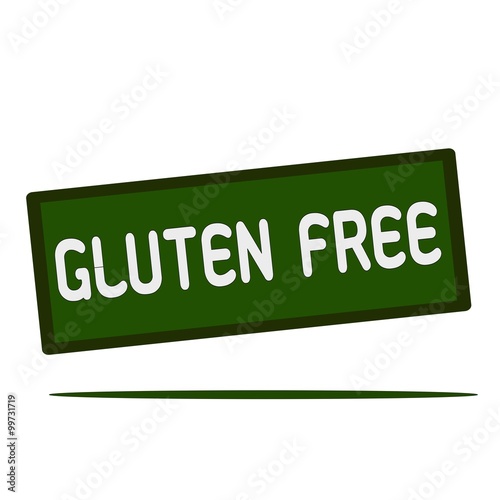 Gluten free wording on rectangular signs