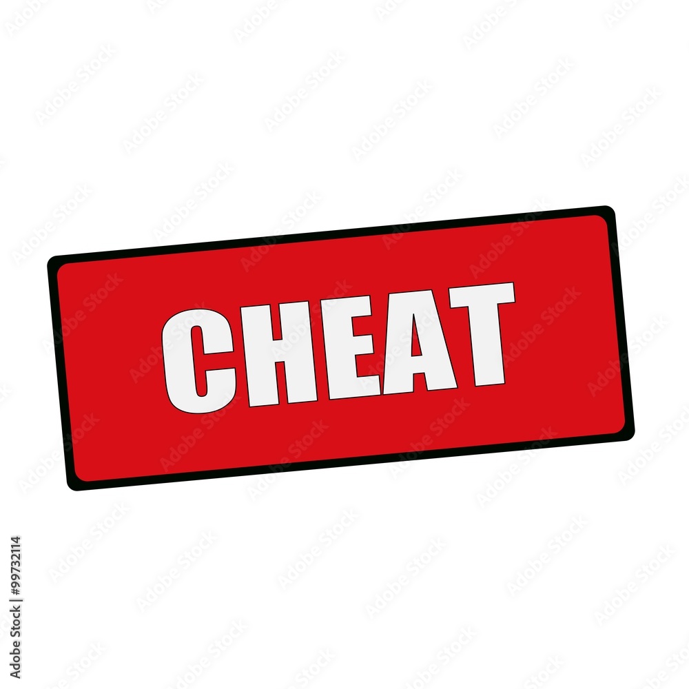 Cheat wording on rectangular signs Cheat wording on rectangular signs