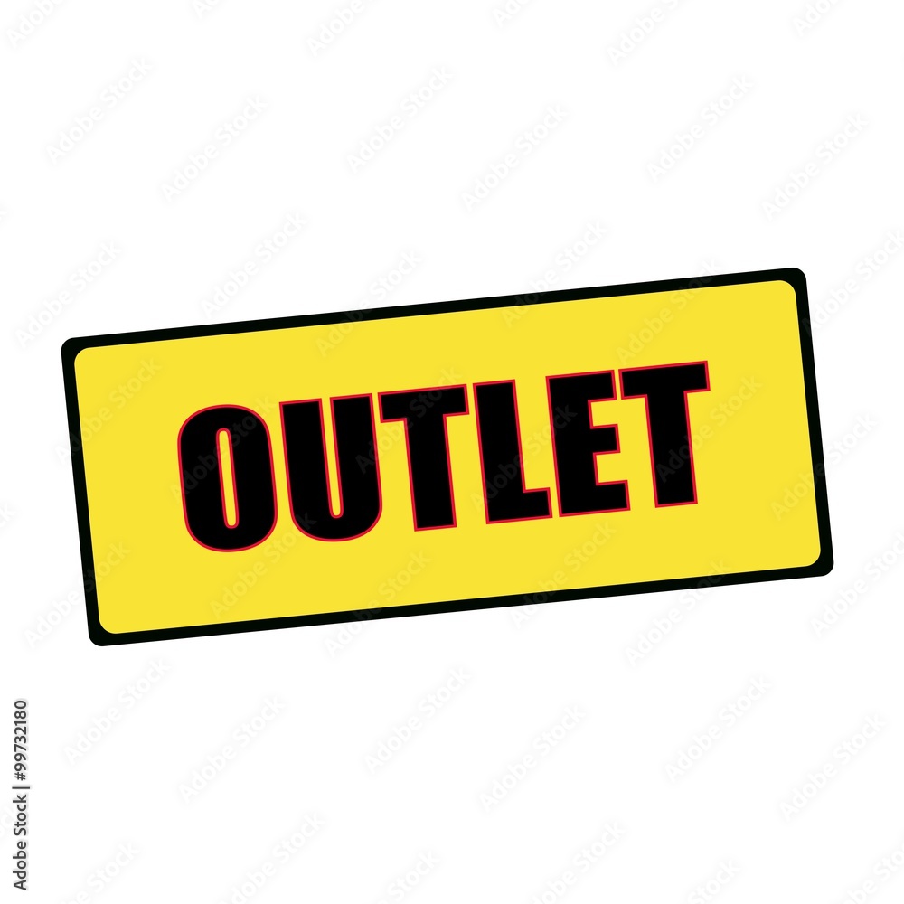 outlet wording on rectangular signs outlet wording on rectangular signs