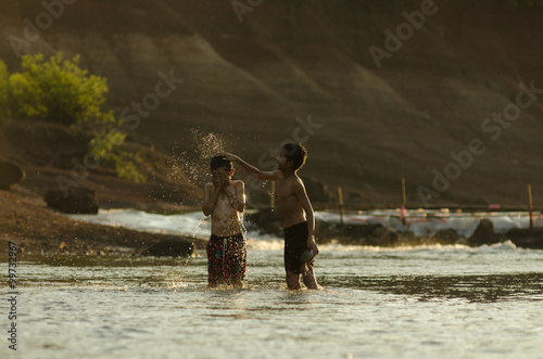 The friendship of children photo