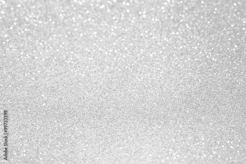 white silver glitter bokeh texture christmas abstract background photo