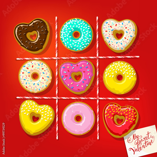 Different sweet donuts