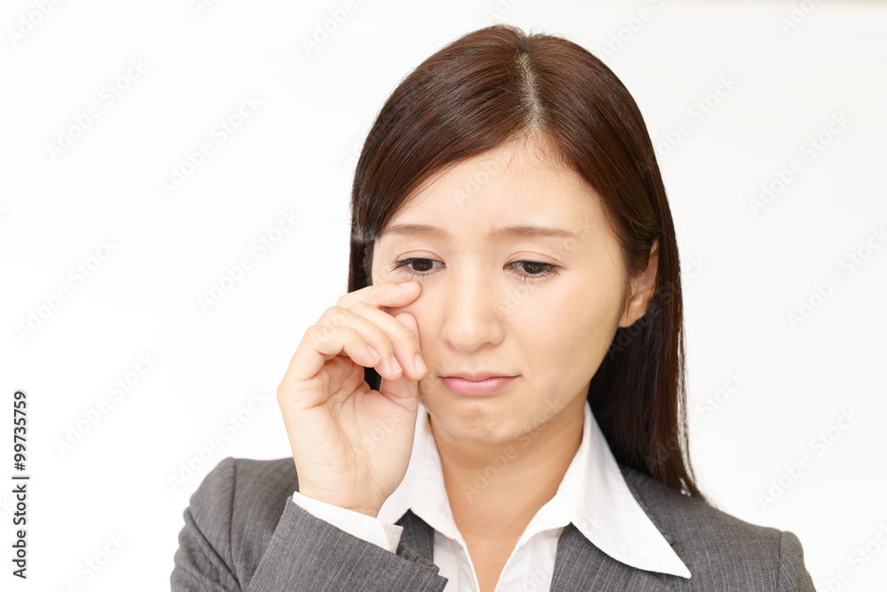 泣いている女性 泣いている女性