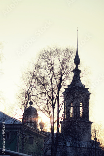 Winter dome silhouette photo