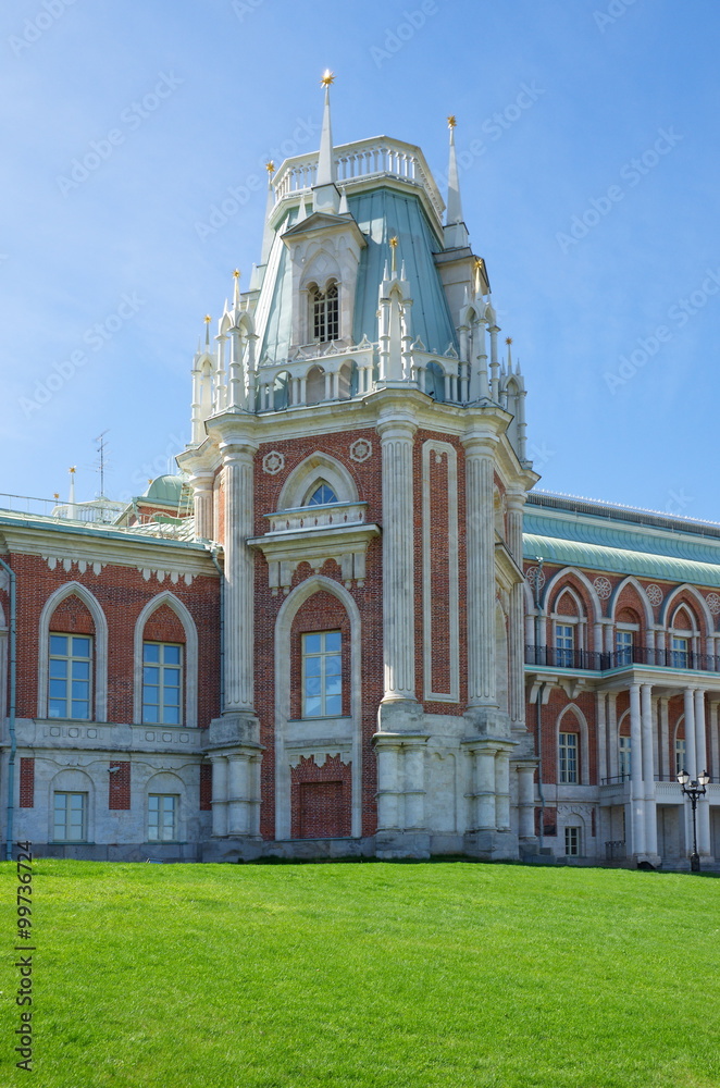 MOSCOW, RUSSIA - MAY 7, 2015: Museum-reserve Tsaritsyno, the tower of the Great Palace