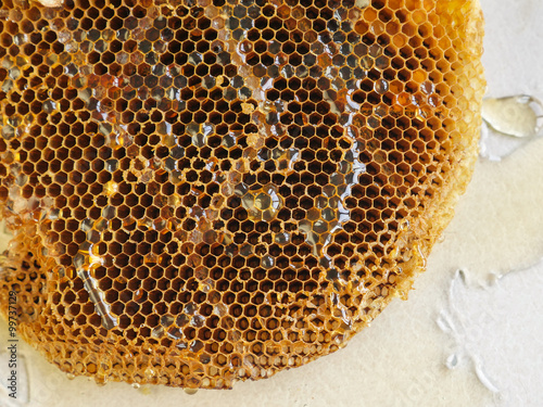 honeycomb with honey. photo