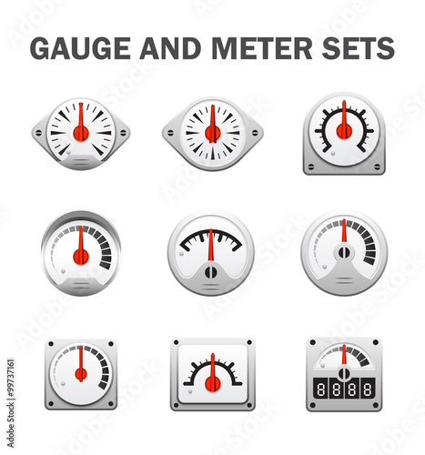 Gauge meter sets
