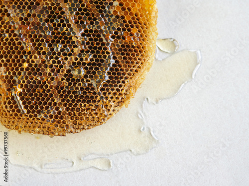 honeycomb with honey. photo