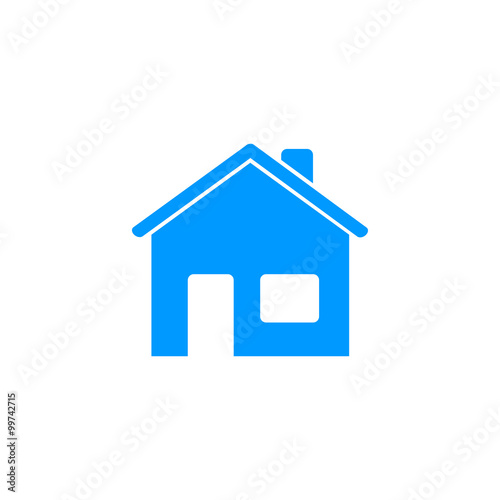 Home icon. Flat design style.