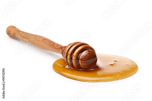 Wooden honey dipper