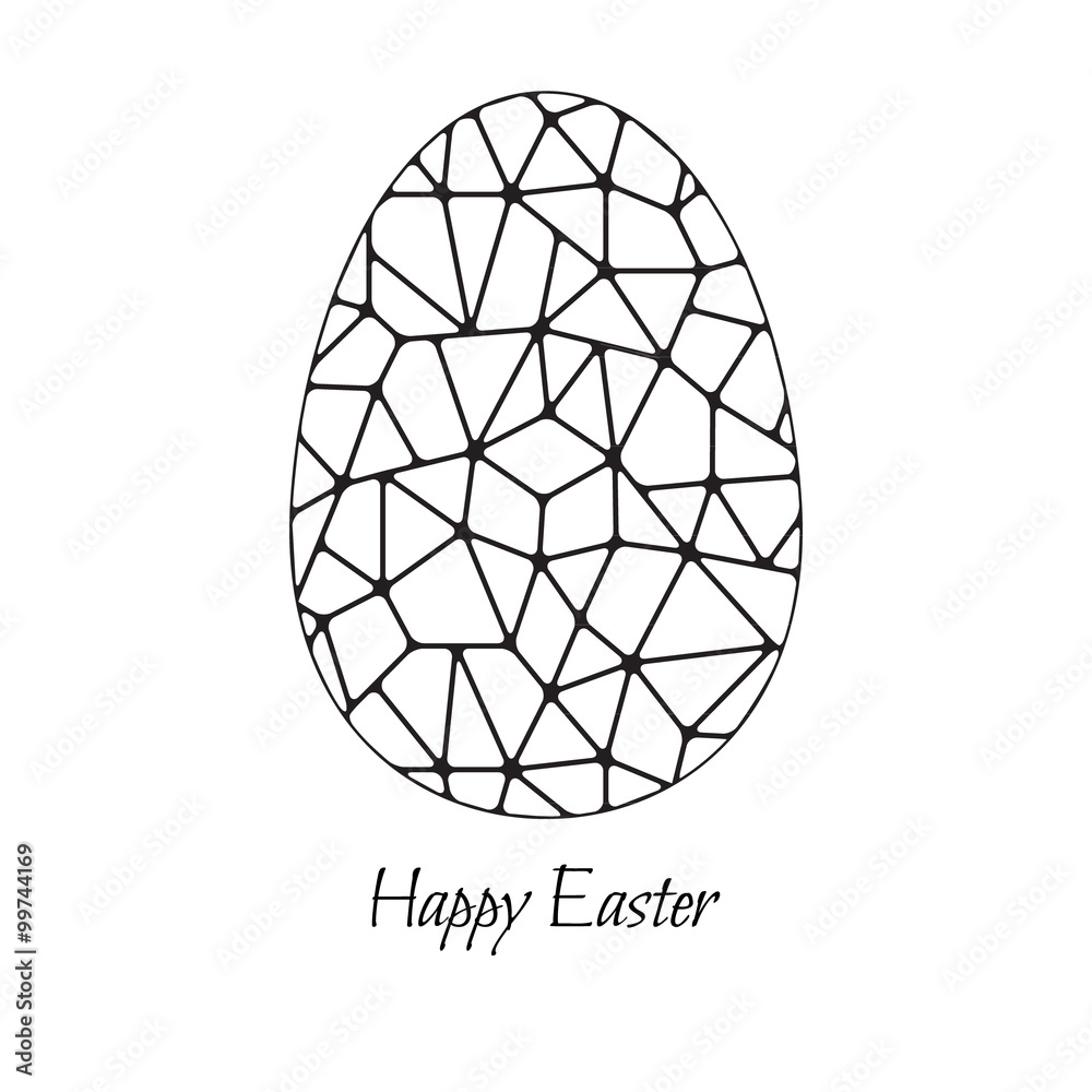 Abstract Easter egg. Abstract Easter egg.