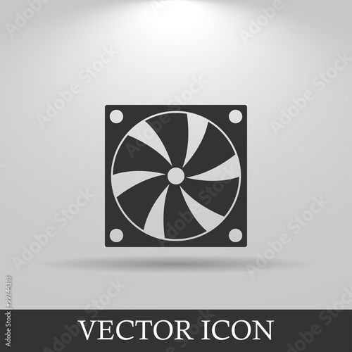 Computer cooling fan icon