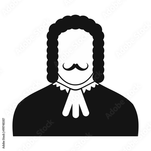 Judge black icon
