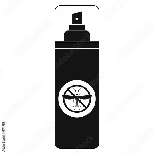 Mosquito spray black simple icon