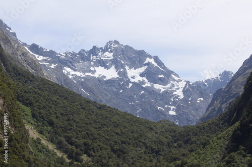mountains Fiordland New Zealand