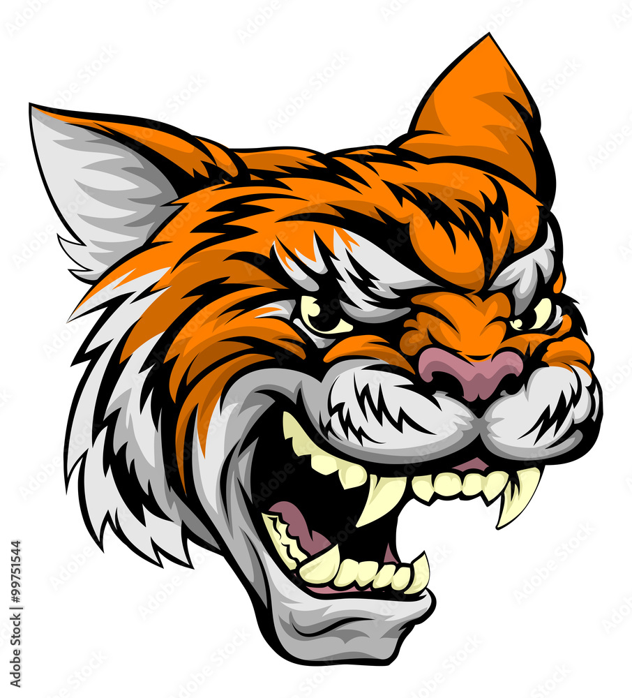 Fototapeta premium Tiger Sports Mascot