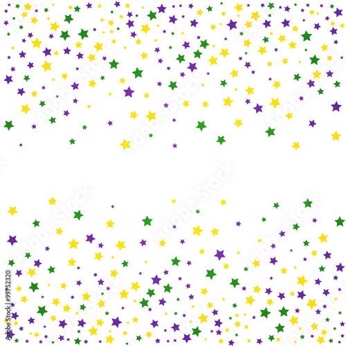 Mardi Gras background with stars. Vector illustration.