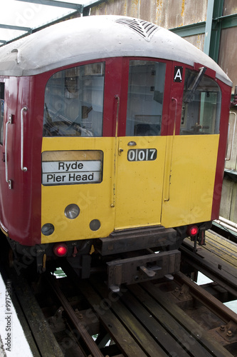 Old Underground Train at Ryde Pier Station, Isle of Wight, Hampshire