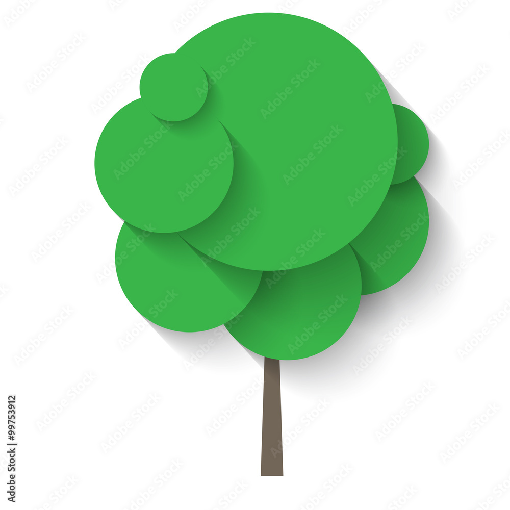 Green tree for your design Green tree for your design