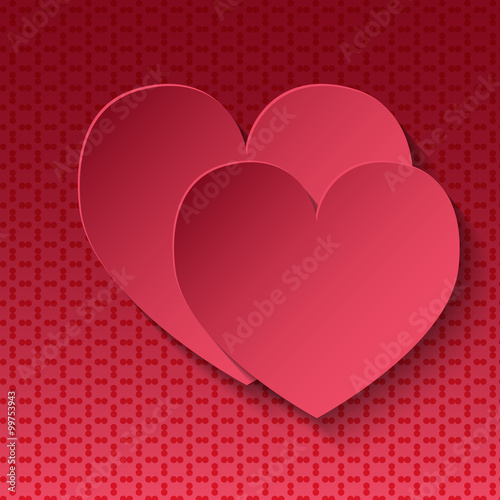 2 red hearts