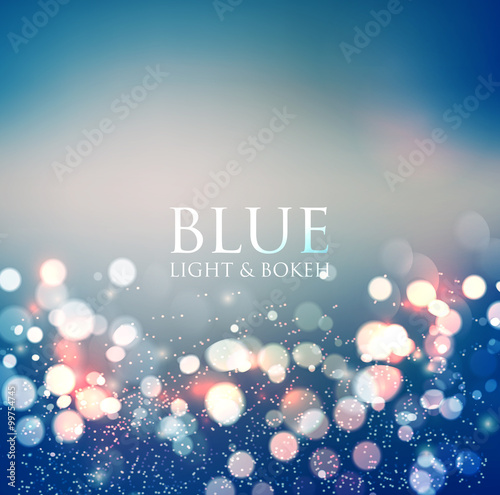 Abstract background. Festive elegant abstract background with bokeh  lights 