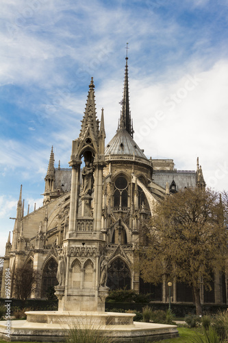 The Notre Dame cathedral, Paris.